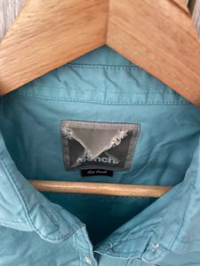 Aqua Button-Down Shirt