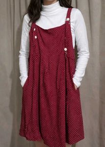 Red Polka Dot Jumper Dress