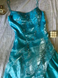 vintage aqua dress