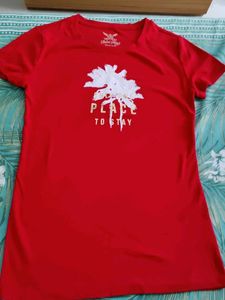 Red Graphic Print T-Shirt