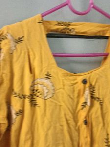 Floral Yellow Top