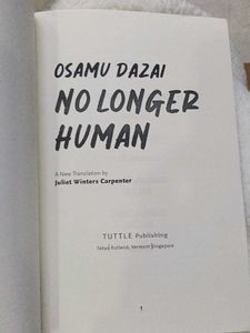 No Longer Human by Osamu Dazai