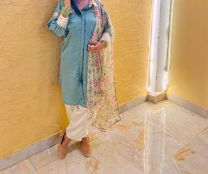 Beautiful Co-ord Set With Stylish Dupatta..😊