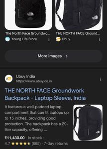 Brand New The North Face Backpack Groundwork