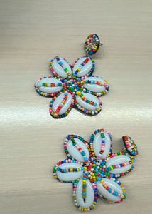 Seashell Flower Earrings