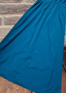 Teal Empire Waist Maxi Dress ( No Return )
