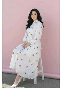 New Pineapple Printed Dress