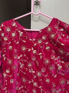 New Valvet Partywear 2 PCs Set For M &amp;L