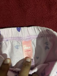 COMBO OF THREE MAX PRINTED PANTS FOR 3-4 Year Old