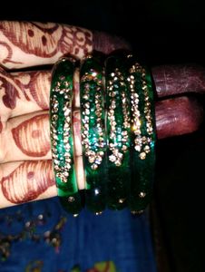 Green & Gold Bangles