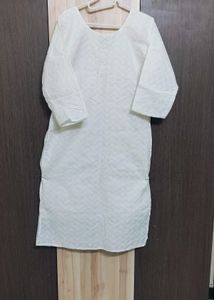 pure white chikankari top