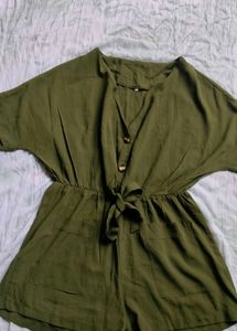 Olive Green Jump Suit
