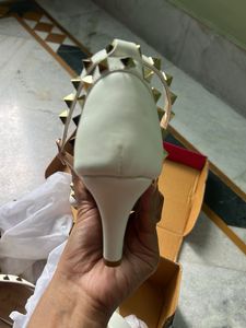 Brand New Studded White Heels - Size 38