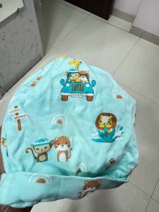 0-3 Baby Cap N Booties Safari Print