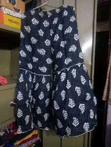 Black &amp; White Kurta Set