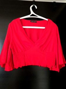 Red Crop Top