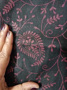 Black Printed Saree