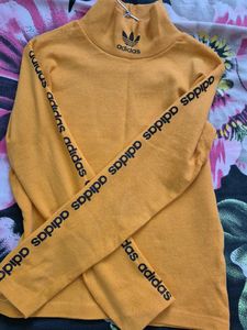 Adidas Mustard Turtleneck Top