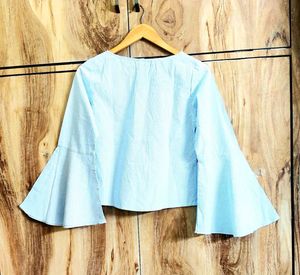 Sky Blue Cotton Top Size-34