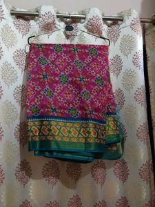Pink Patterned Saree💖