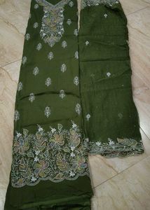 Embroidered Kurta Set unstitched