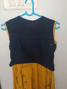 Yellow dress for women