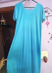 Blue Cotton Nightgown