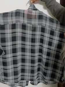 Checked Black and White Shirt