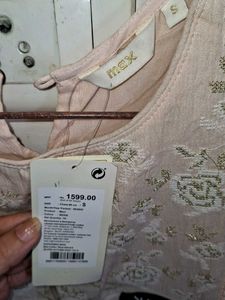Peach Embroidered Dress
