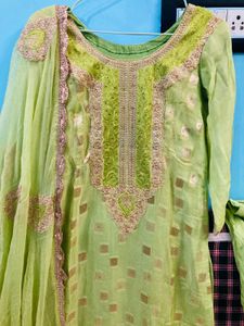 Lime Green Kurta dupatta set