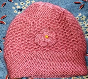 Pink Knit Beanie