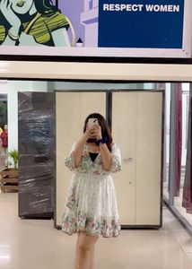 Floral Wrap Dress - Size L