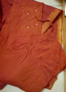 Reddish Pink Custom Tailored Salwaar Set