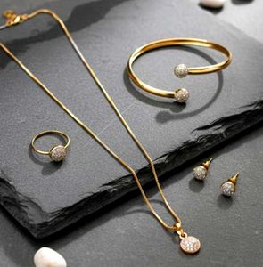 Elegant Gold-Tone Jewelry Set