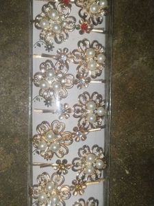 Pearl Flower Hair Pins