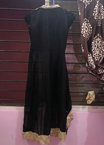 Black &amp; Gold Embroidered Dress