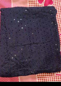 Navy Blue Embroidered Chikankari Kurta And pajama