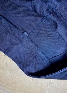 Black preppy polyster shorts