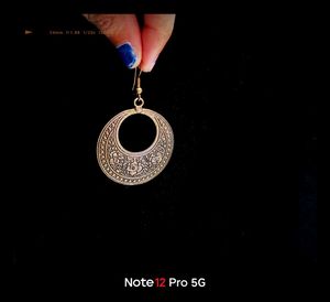 Golden Oxidised Earrings