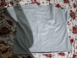 Grey Korean Crop Top