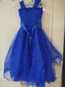 Blue Girls Party Dress