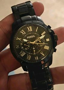 7AA Fossil Black Chronograph