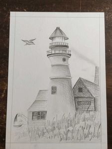 Pencil Sketch of Musical Instruments