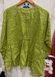 Green Embellished Top