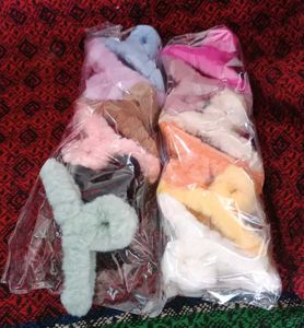 Fluffy Hair Clips