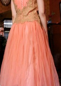 Valentine Special Peach 🍑 Cindrella Gown..