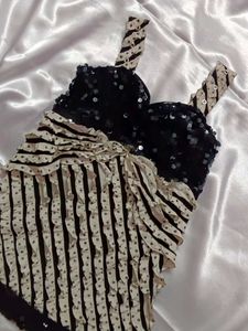 Striped Sequin Top
