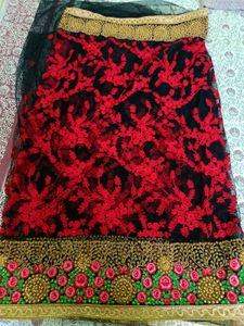 🥀🖤✨Heavy Black Embroidery Net Saree✨🖤🥀