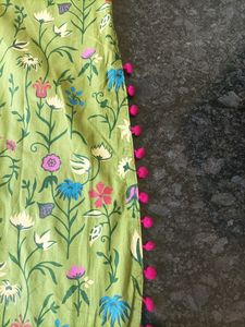 New A line Kurti ❤️with Pom Poms❤️