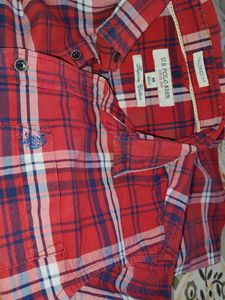 U.S. Polo Assn. Red Plaid Button-Down